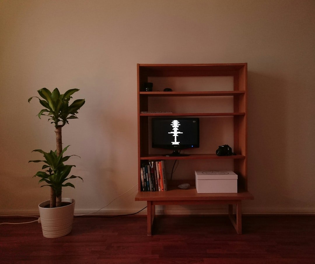 Kệ đứng nhỏ giúp góc phòng khách gọn và ấm hơn