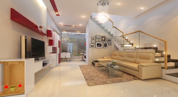 XÂY NHÀ BA TẦNG HIỆN ĐẠI TÔNG TRẮNG 7